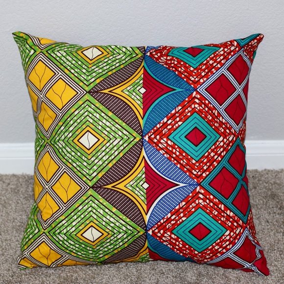 african print throw pillows